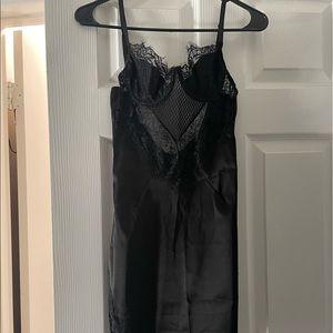 Black Slip Dress -Size Small